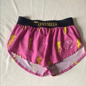 ChicknLegs Pink Lightning Bolt Shorts